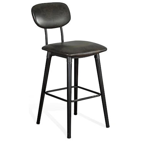 Barstool with Cushion Seat Back